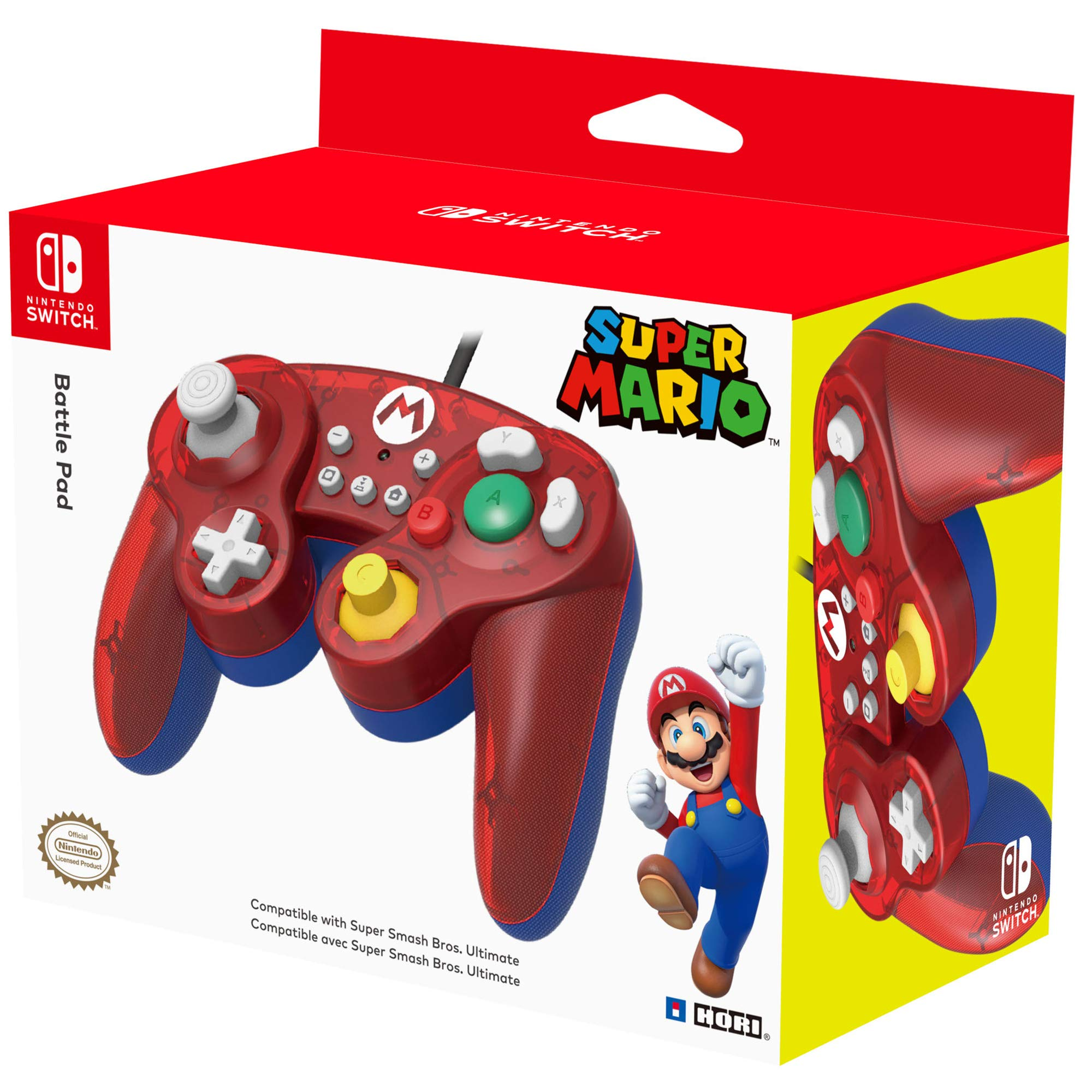 Hori Battle Pad for Nintendo Switch Mario Edition - Red Hori Battle Pad for Nintendo Switch Mario Edition - Red
